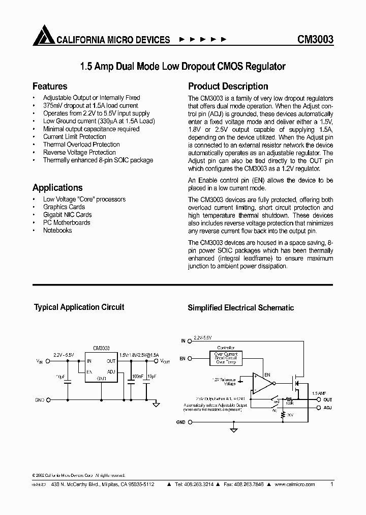 CM3003_296254.PDF Datasheet