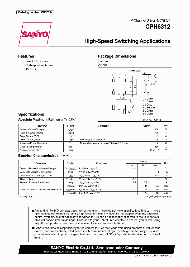 CPH6312_289906.PDF Datasheet