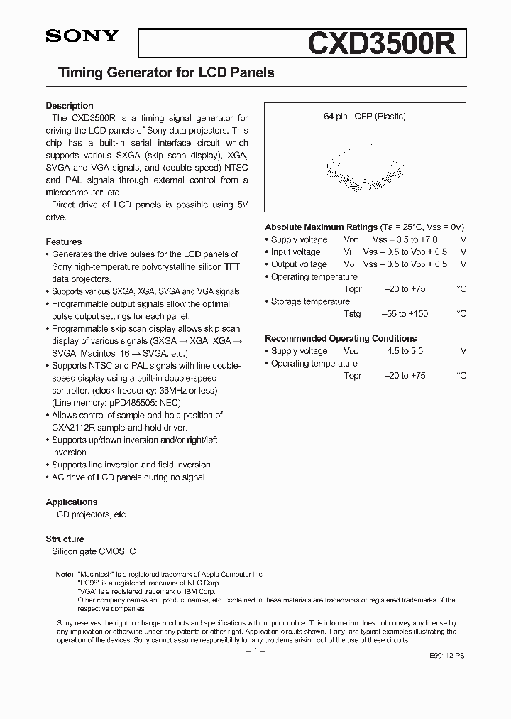 CXD3500R_45441.PDF Datasheet