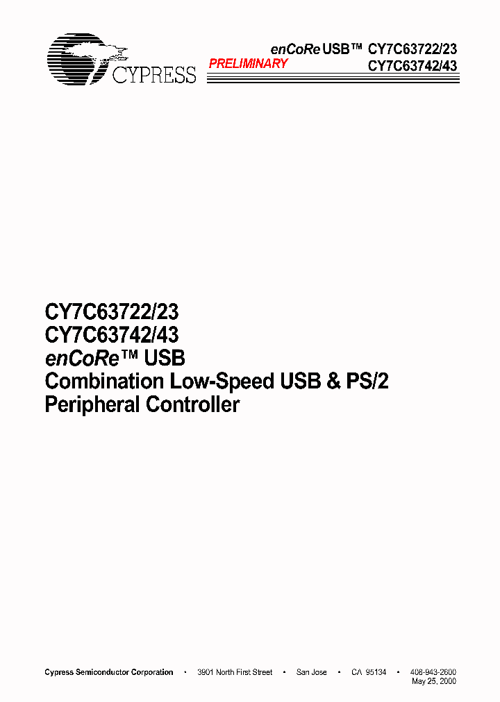 CY7C63723-PC_275560.PDF Datasheet