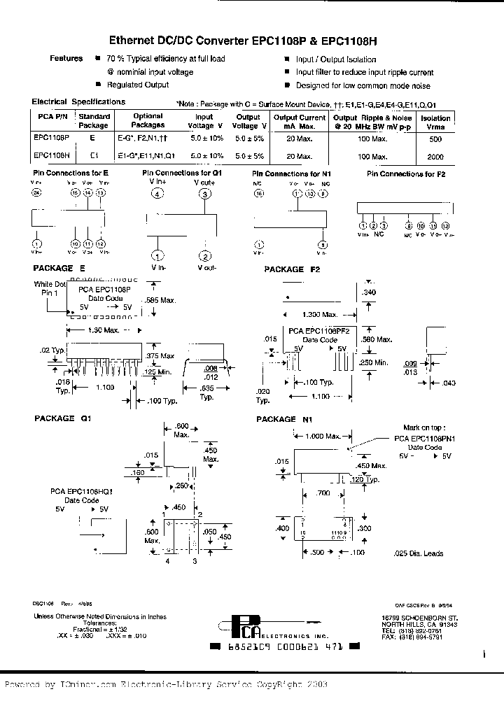 EPC1108HE1_221058.PDF Datasheet