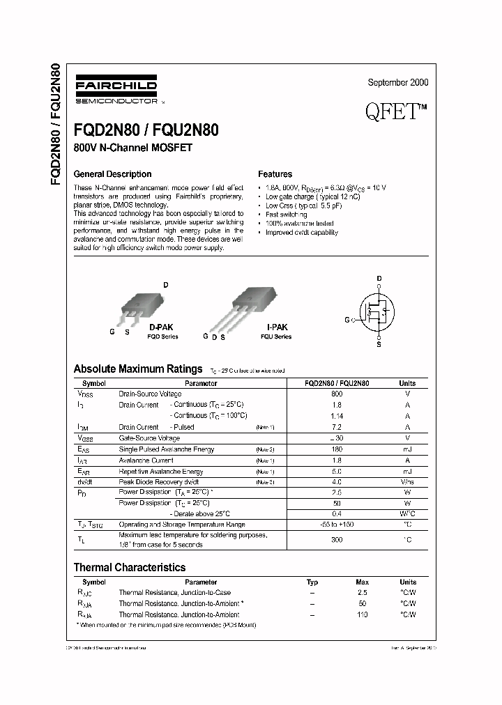 FQD2N80_200390.PDF Datasheet