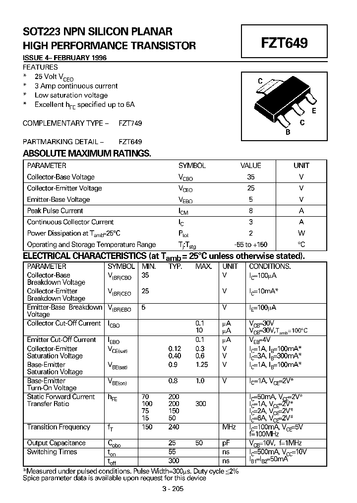 FZT649_201091.PDF Datasheet