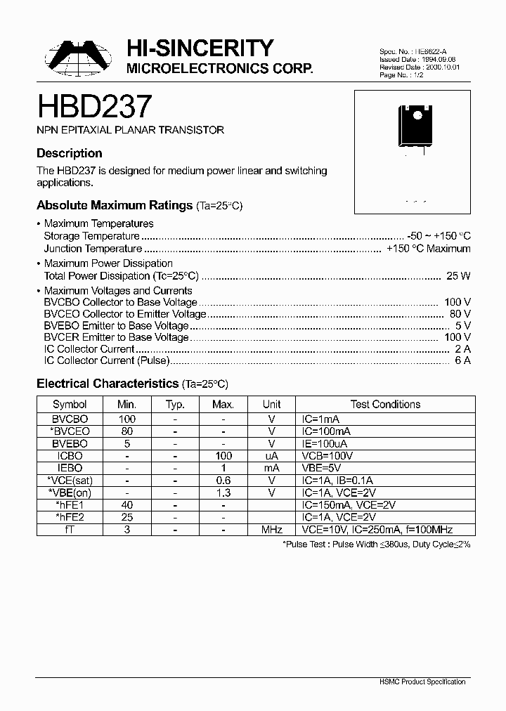 HBD237_258568.PDF Datasheet