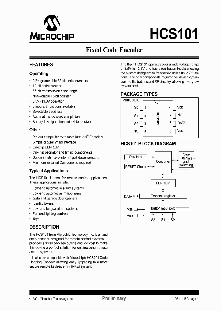 HCS101_202879.PDF Datasheet