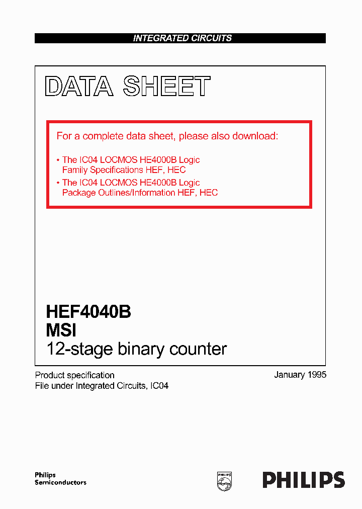 HEF4040B_283160.PDF Datasheet
