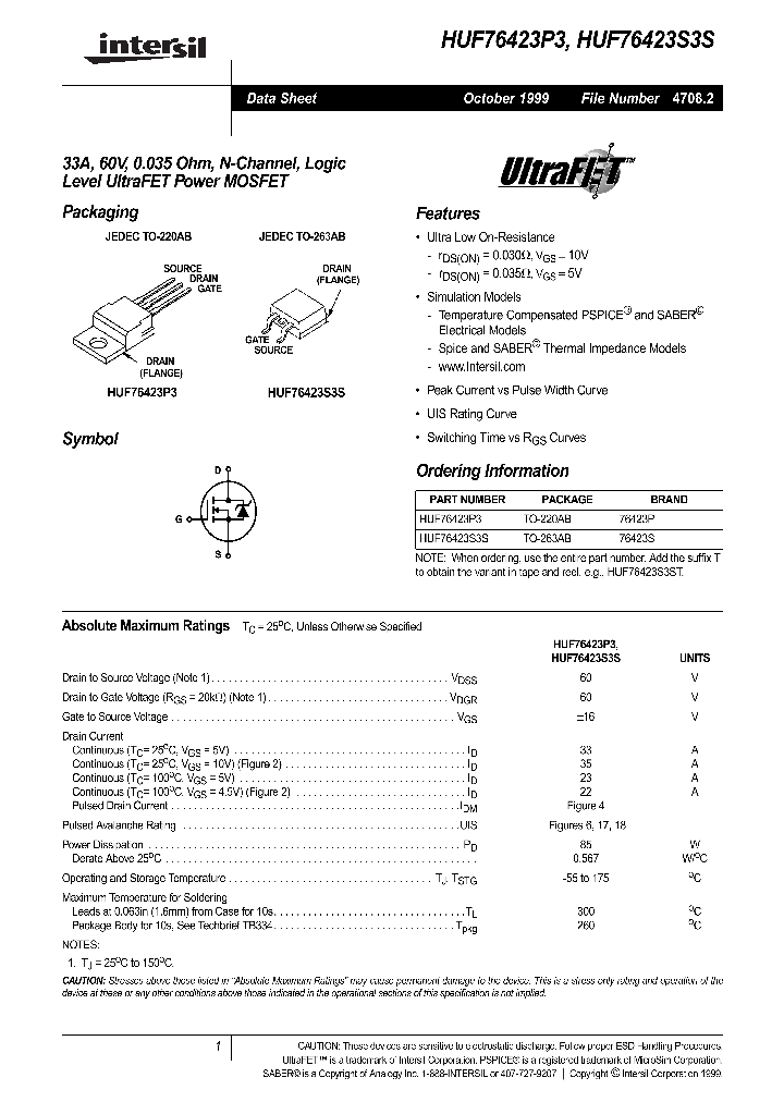 HUF76423S3S_288253.PDF Datasheet