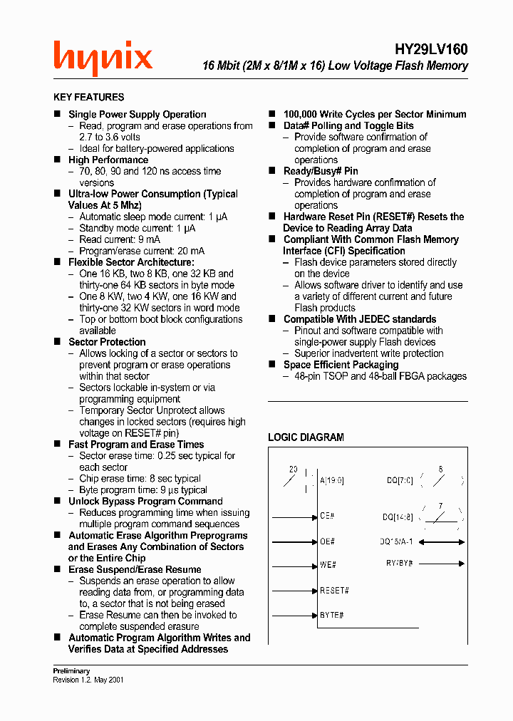 HY29LV160_147547.PDF Datasheet