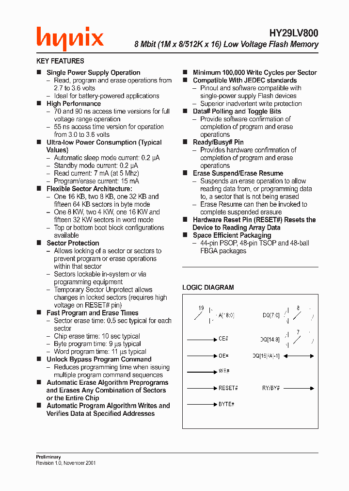 HY29LV800_147615.PDF Datasheet