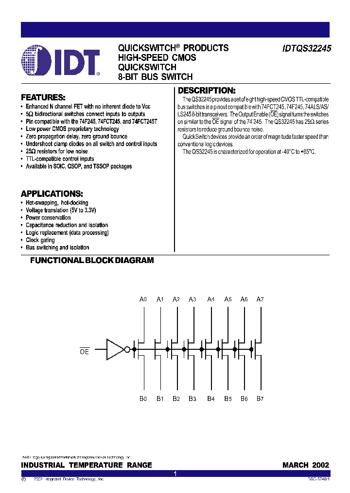 IDTQS32245_242353.PDF Datasheet