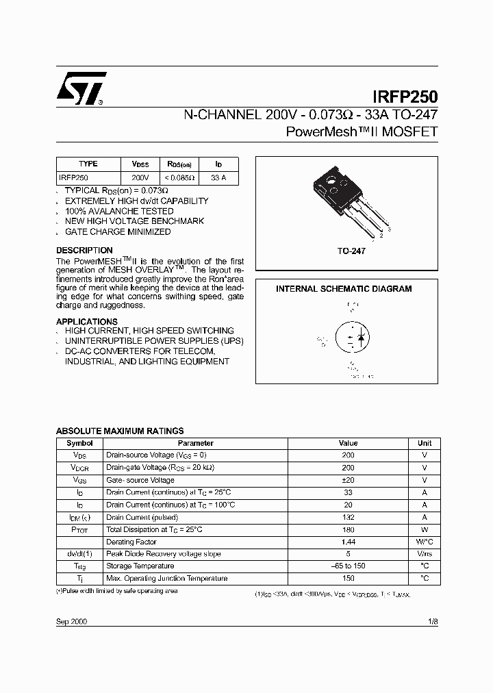 IRFP250_304483.PDF Datasheet