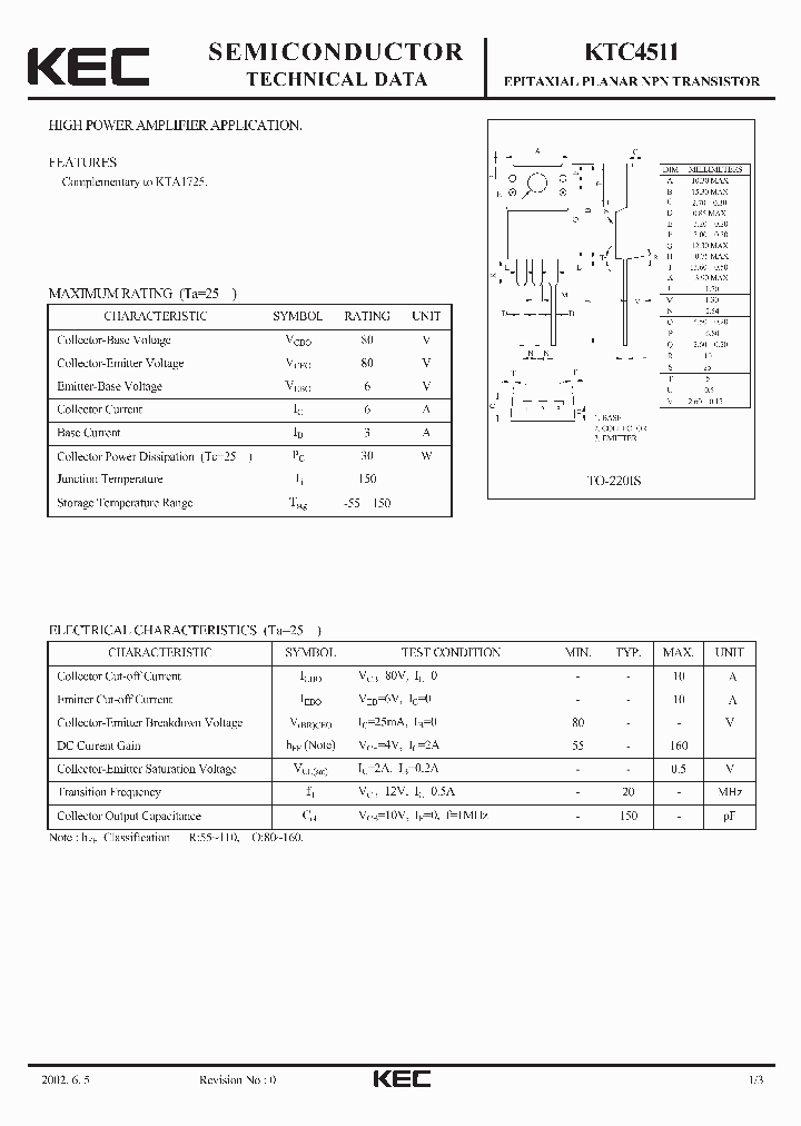 KTC4511_217503.PDF Datasheet