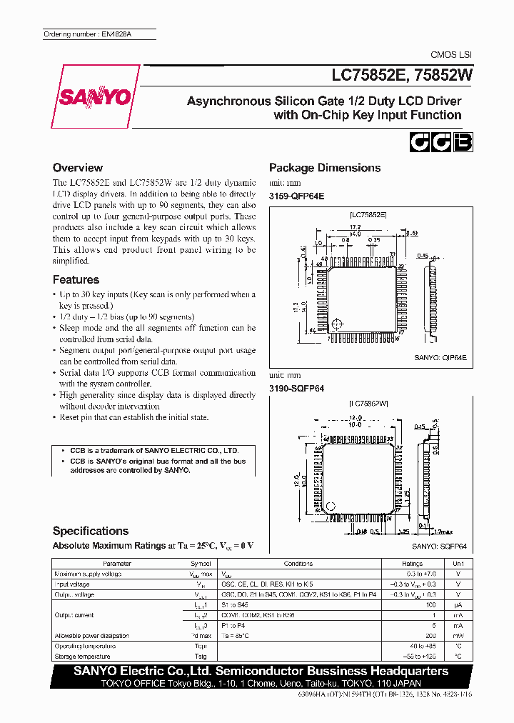 LC75852_145268.PDF Datasheet