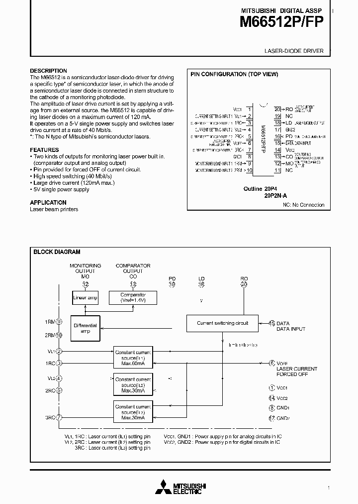 M66512P_214289.PDF Datasheet