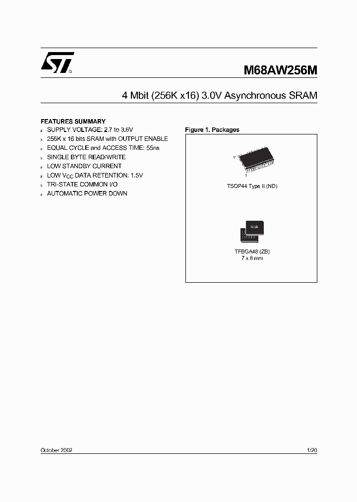 M68AW256M_276318.PDF Datasheet