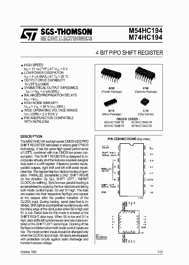 M74HC194_287679.PDF Datasheet