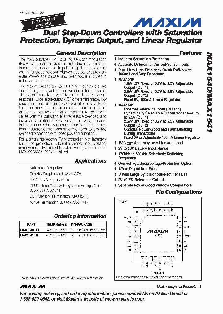 MAX1540_286801.PDF Datasheet