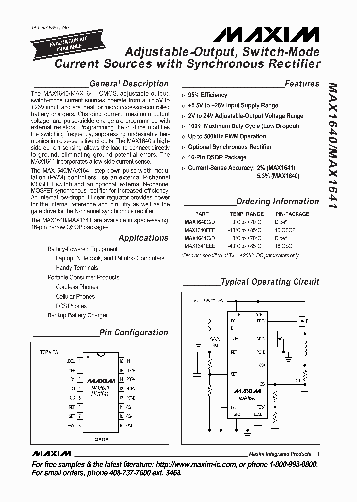 MAX1640_91291.PDF Datasheet