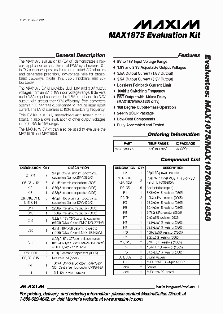 MAX1875EVKIT_281919.PDF Datasheet