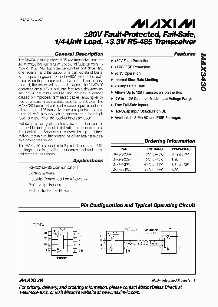 MAX3430_182247.PDF Datasheet