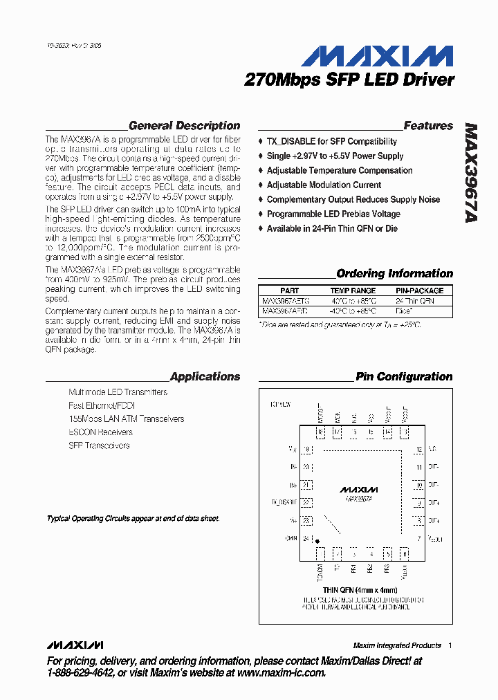 MAX3967A_296276.PDF Datasheet