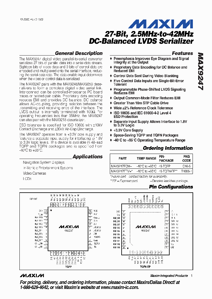 MAX9247_261608.PDF Datasheet