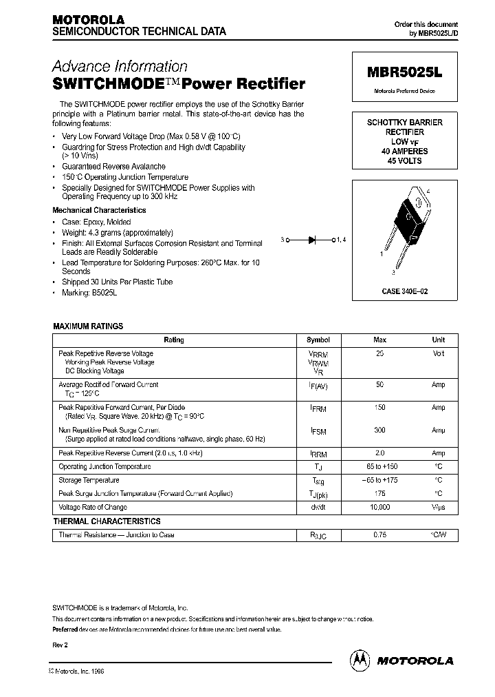 MBR5025LD_298095.PDF Datasheet