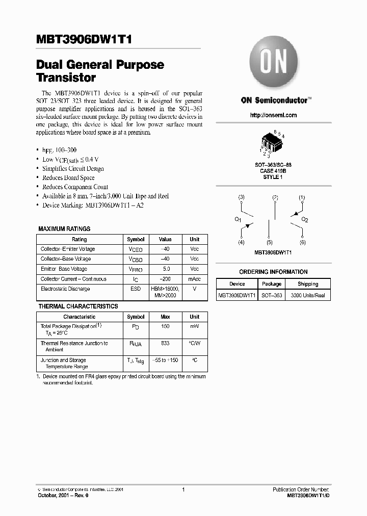 MBT3906DW1_281054.PDF Datasheet