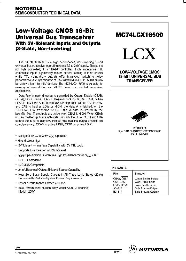 MC74LCX16500_291998.PDF Datasheet