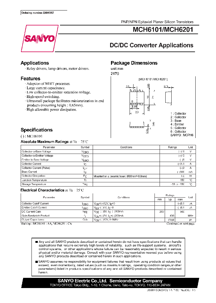 MCH6201_290694.PDF Datasheet
