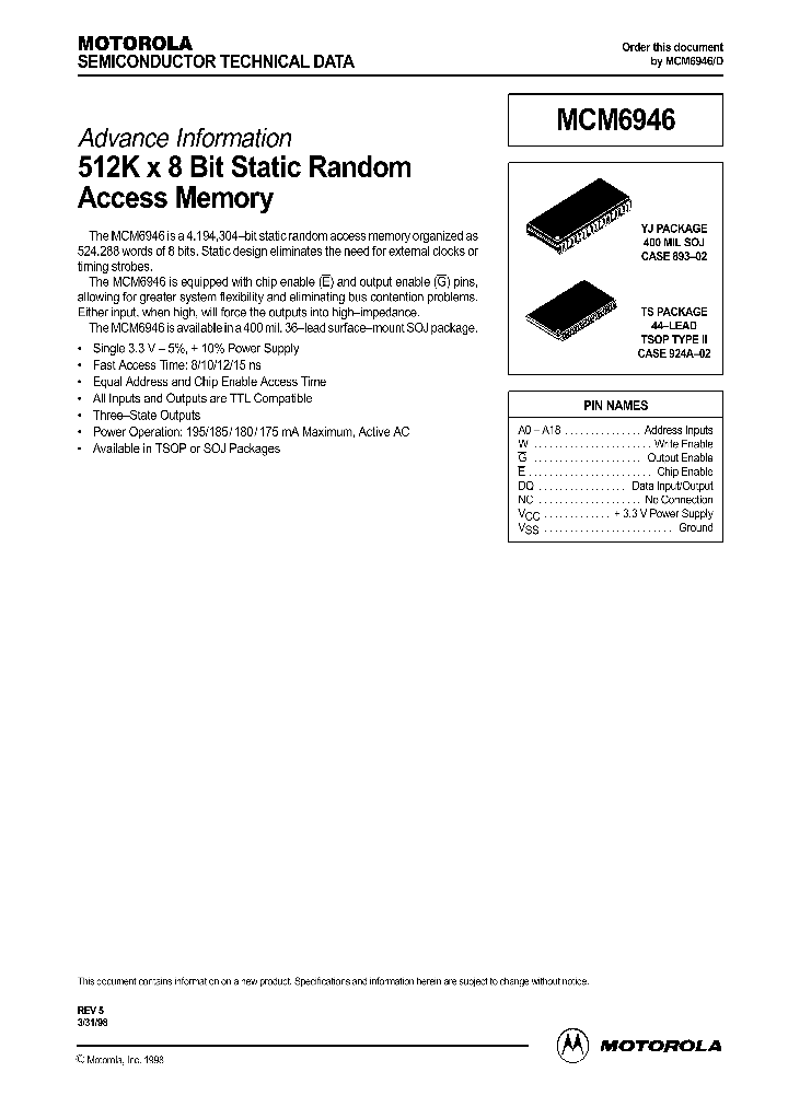 MCM6946YJ10_44145.PDF Datasheet