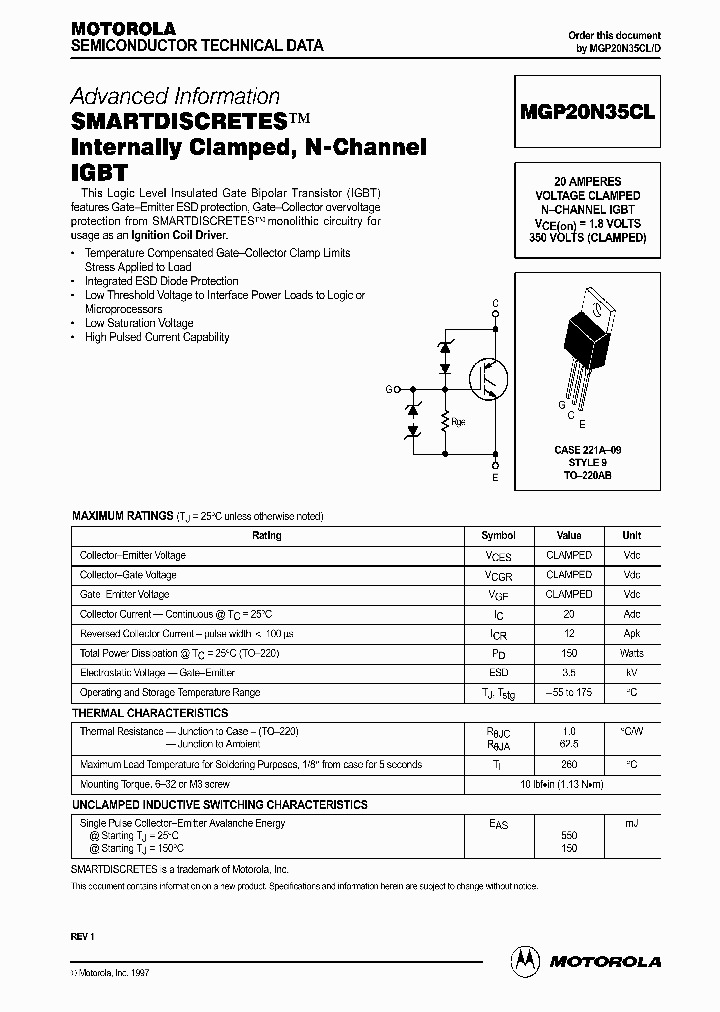 MGP20N35CLD_239373.PDF Datasheet