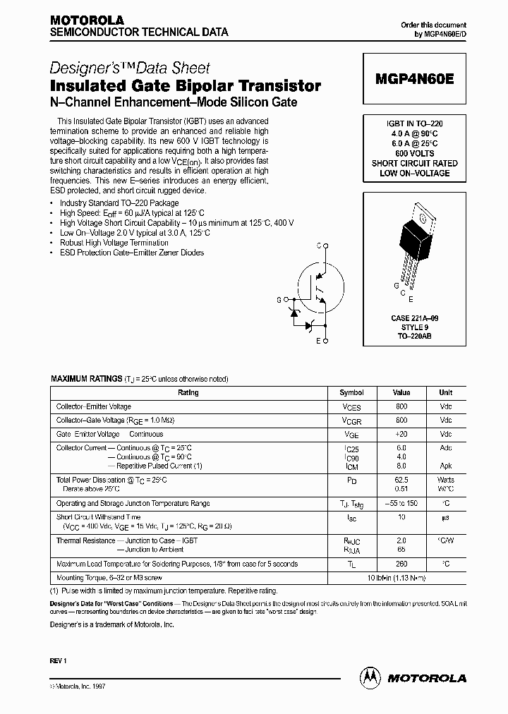 MGP4N60ED_278487.PDF Datasheet