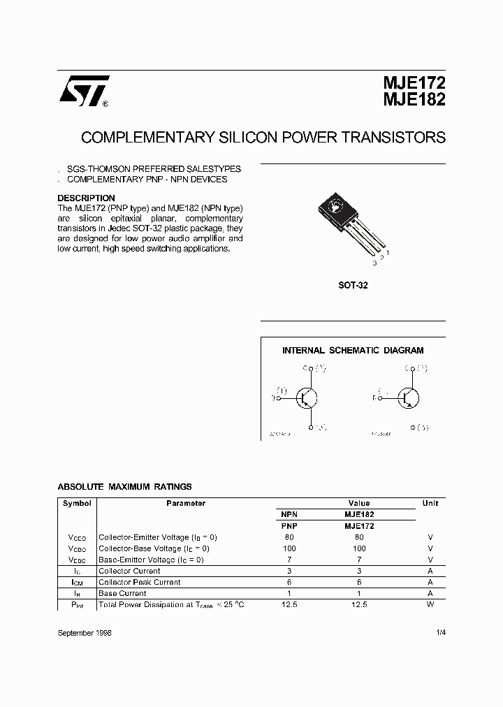 MJE172_122791.PDF Datasheet