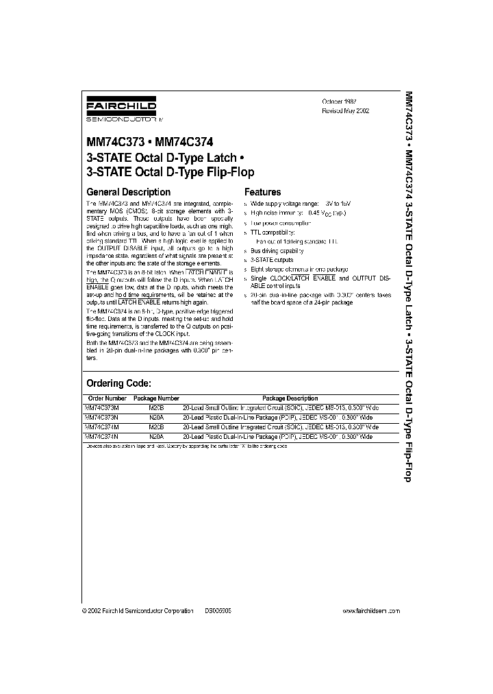 MM74C373_295808.PDF Datasheet