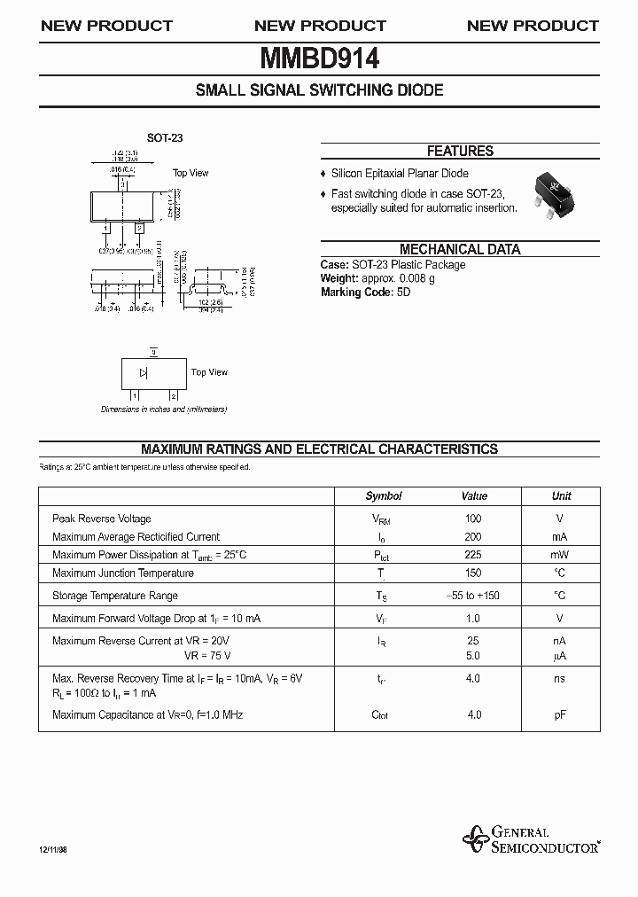 MMBD914_254328.PDF Datasheet