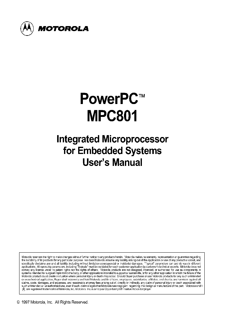 MPC801_280747.PDF Datasheet