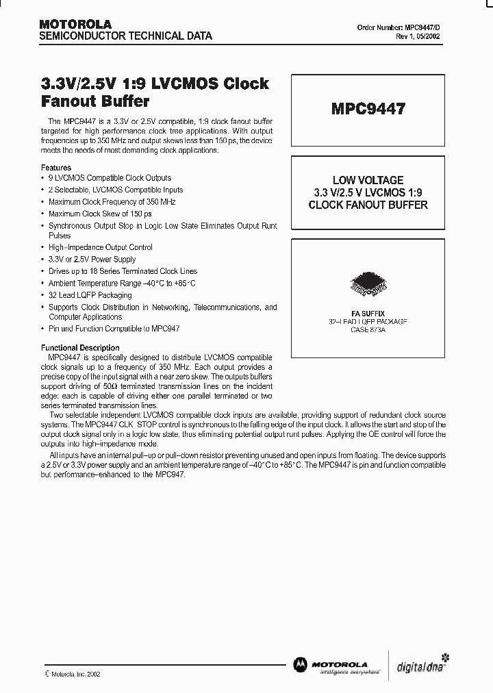 MPC9447_242958.PDF Datasheet