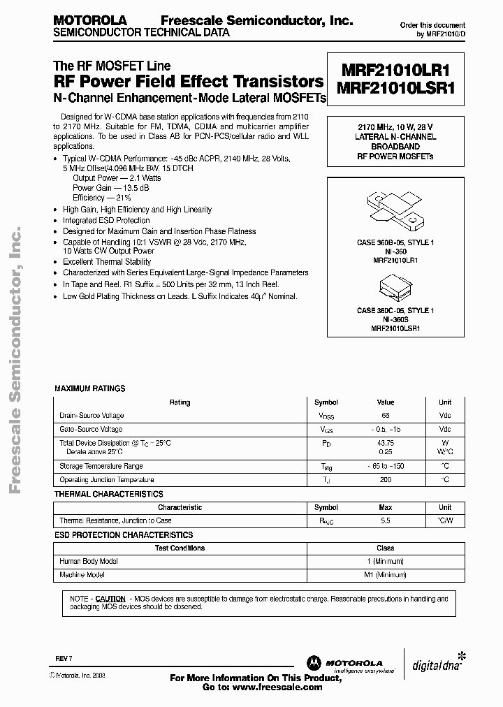 MRF21010_275401.PDF Datasheet