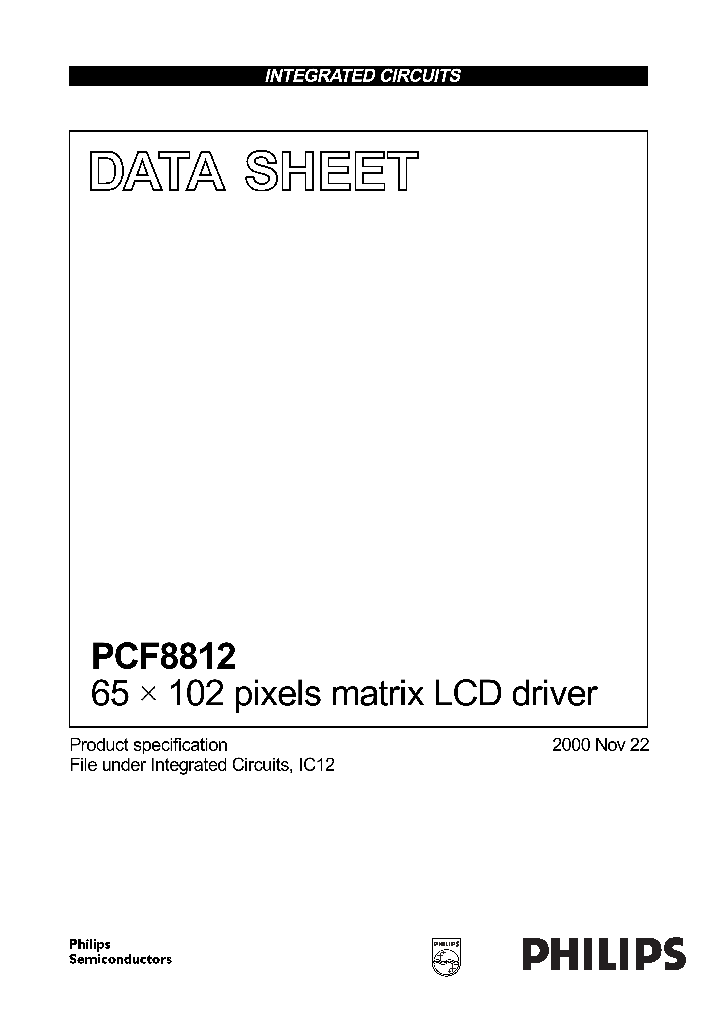 PCF8812_275886.PDF Datasheet