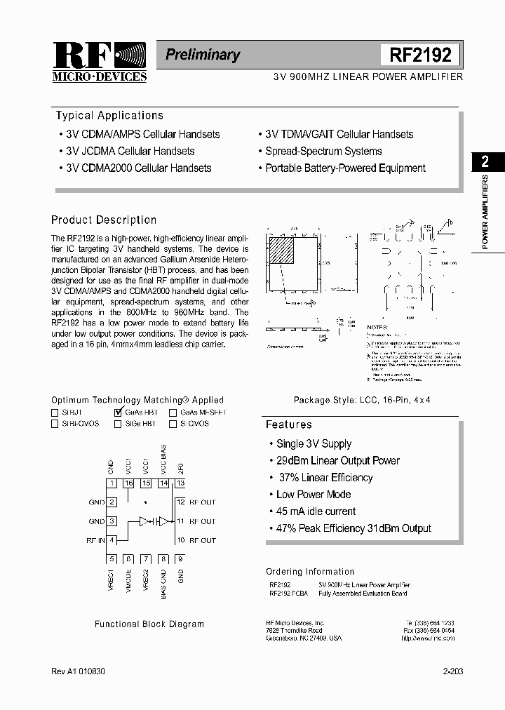 RF2192_269644.PDF Datasheet