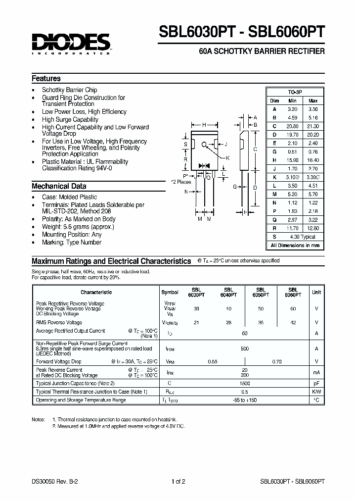 SBL6030_303409.PDF Datasheet