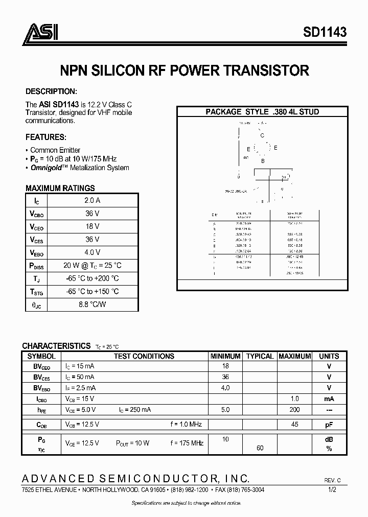 SD1143_290956.PDF Datasheet