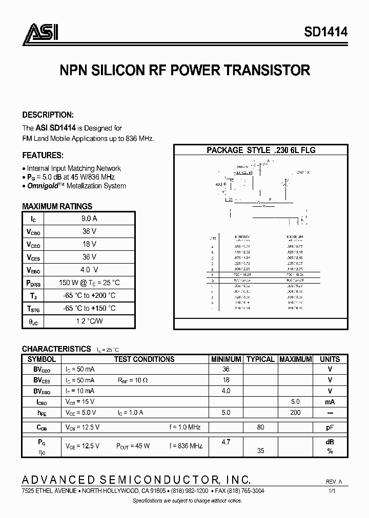 SD1414_290793.PDF Datasheet