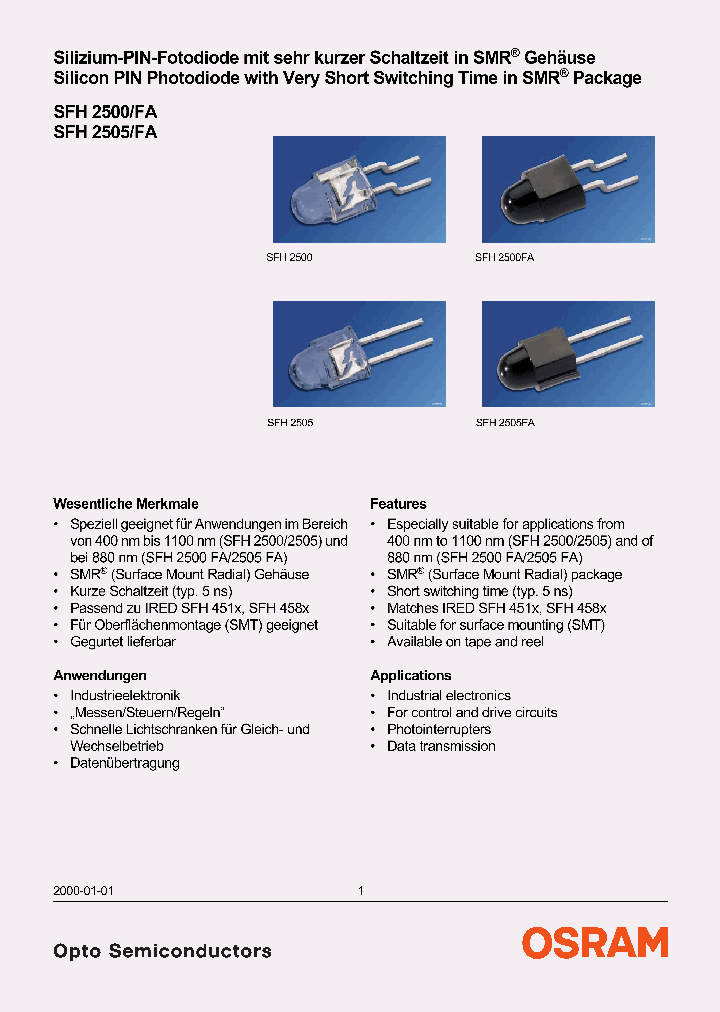 SFH2500_286625.PDF Datasheet