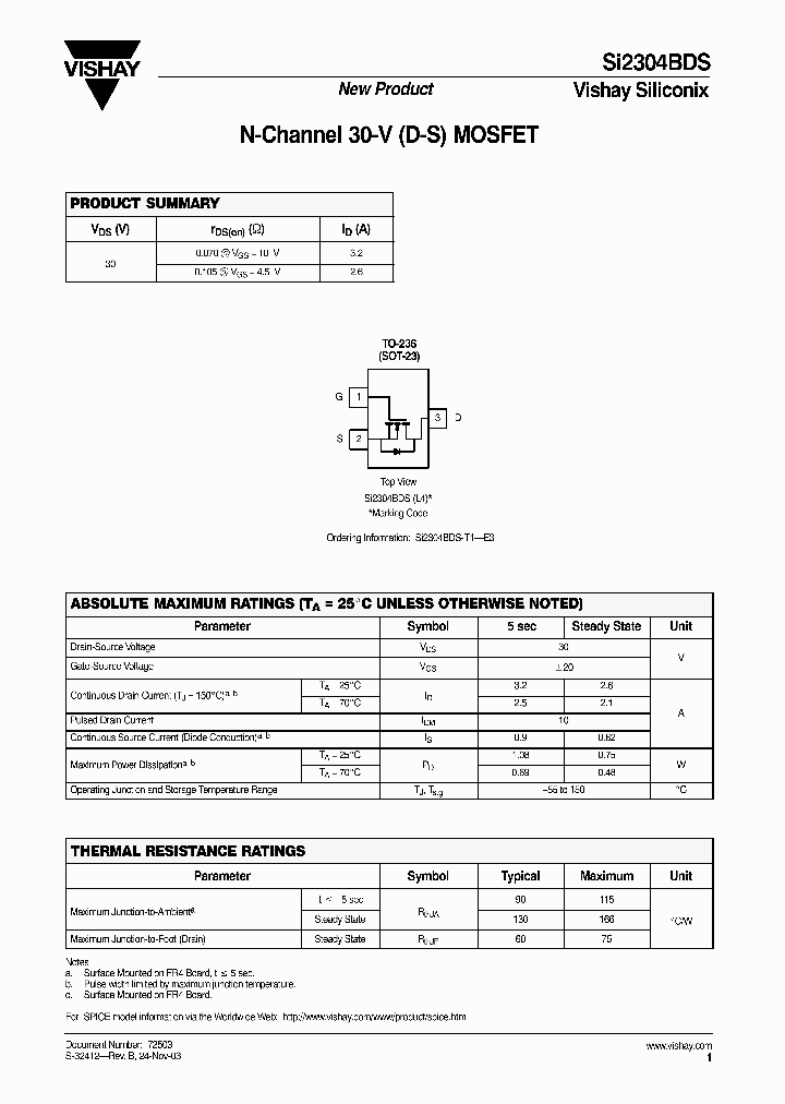 SI2304BDS_244566.PDF Datasheet