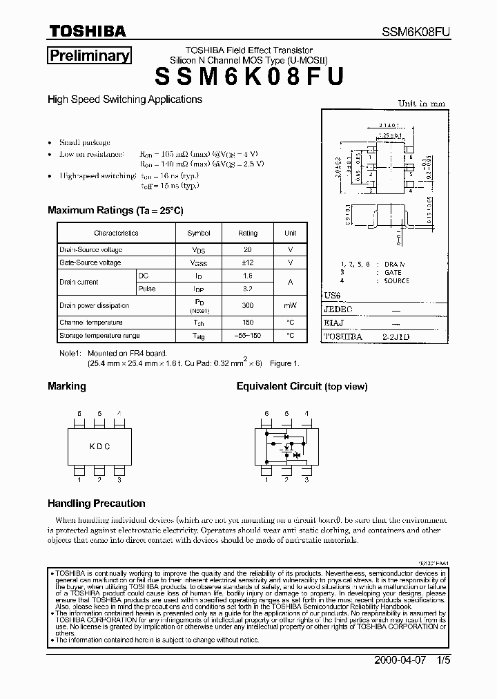 SSM6K08FU_236678.PDF Datasheet