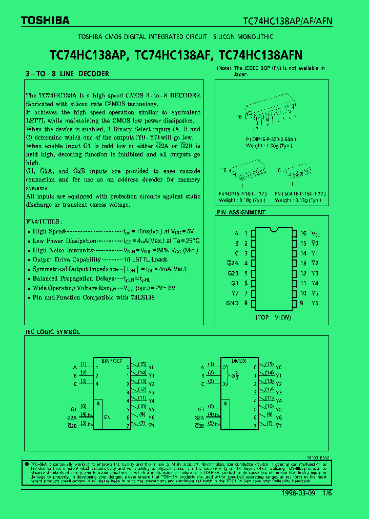 TC74HC138AFN_284733.PDF Datasheet