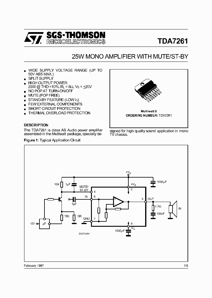 TDA7261_224150.PDF Datasheet