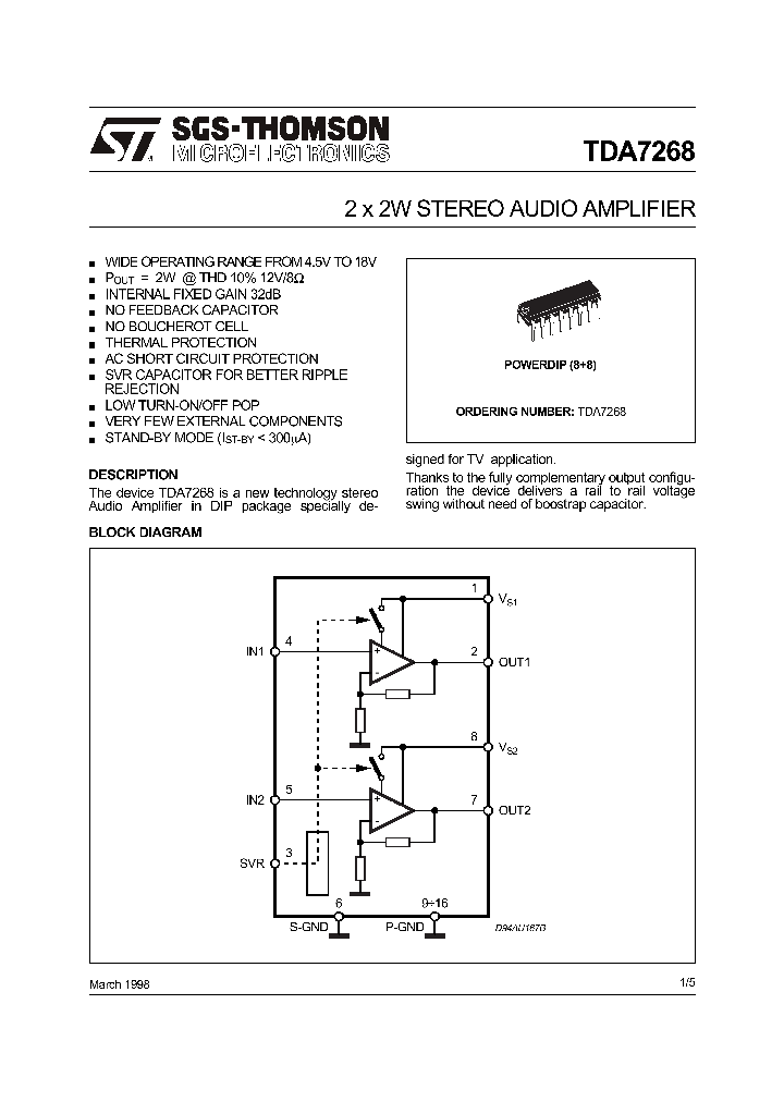 TDA7268_262786.PDF Datasheet